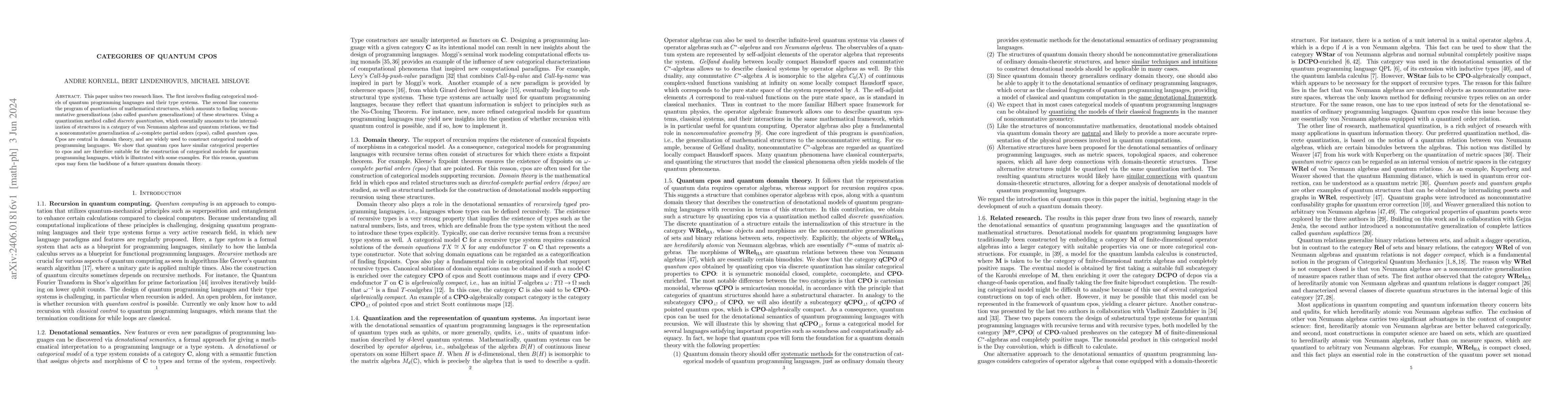 Thumbnail for Categories of quantum cpos