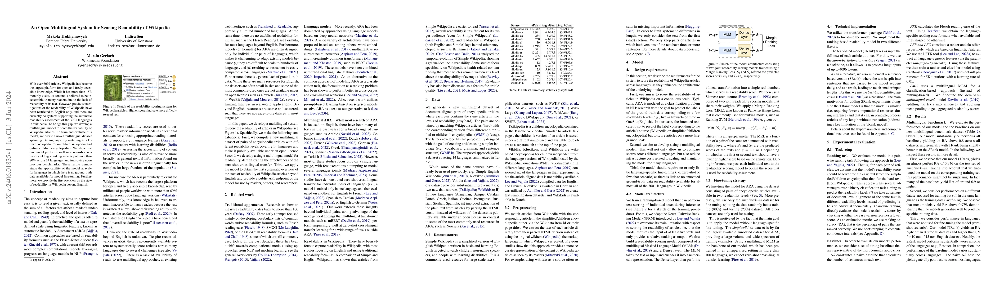 Thumbnail for An Open Multilingual System for Scoring Readability of Wikipedia