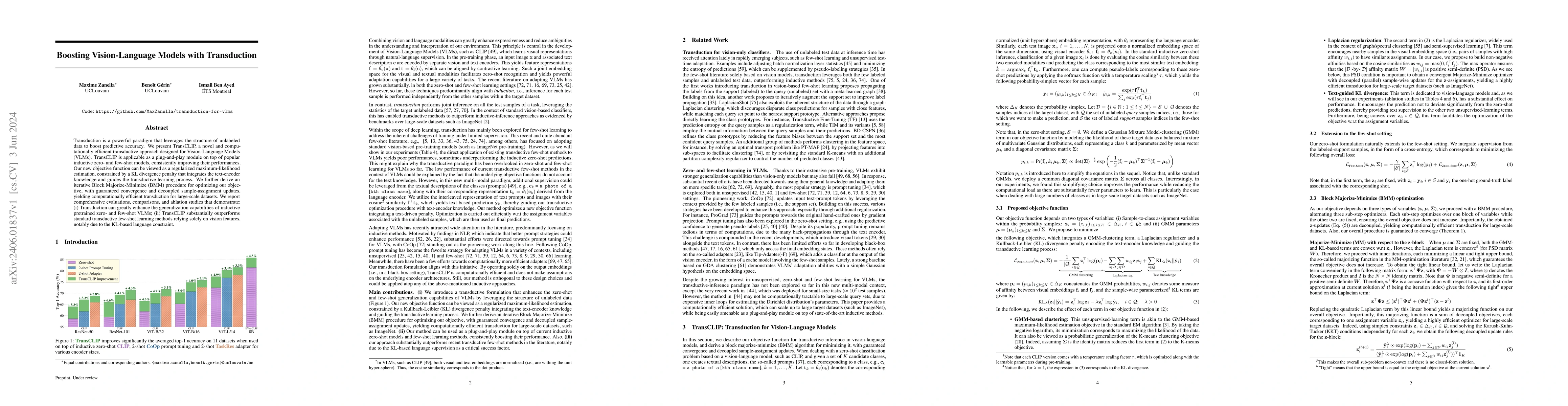 Thumbnail for Boosting Vision-Language Models with Transduction