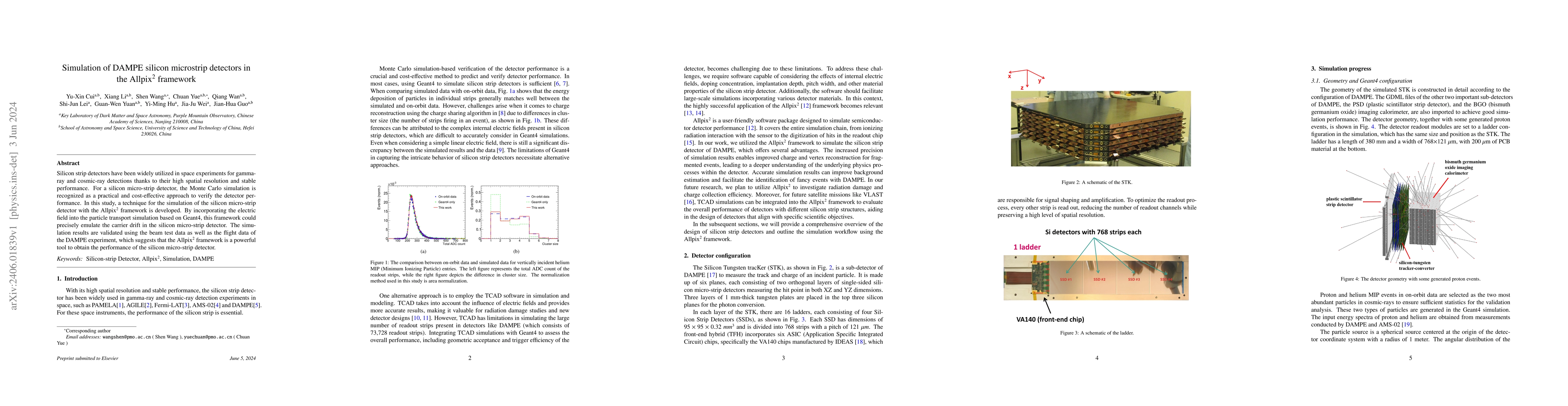 Thumbnail for Simulation of DAMPE silicon microstrip detectors in the $\rm Allpix^{2}$
  framework