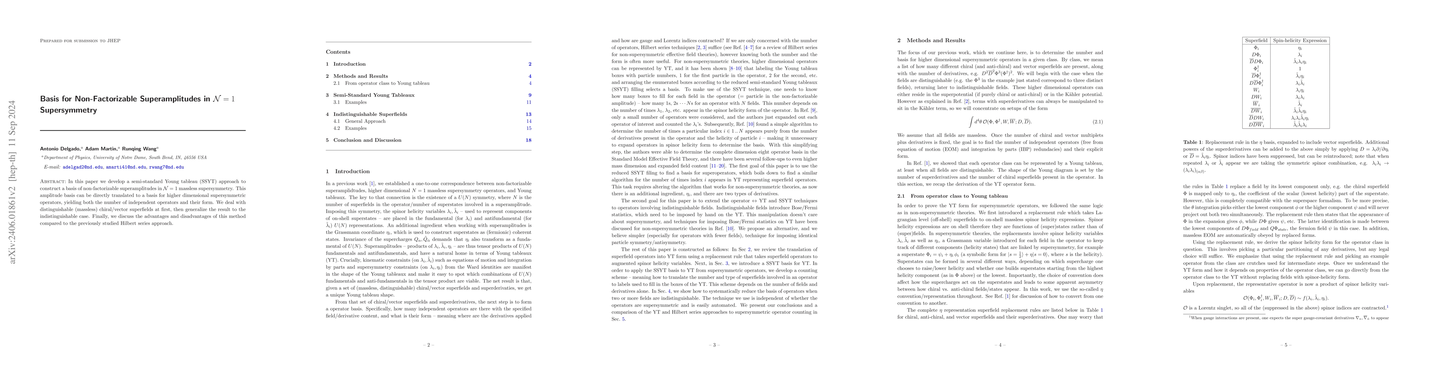 Thumbnail for Basis for Non-Factorizable Superamplitudes in N = 1 Supersymmetry