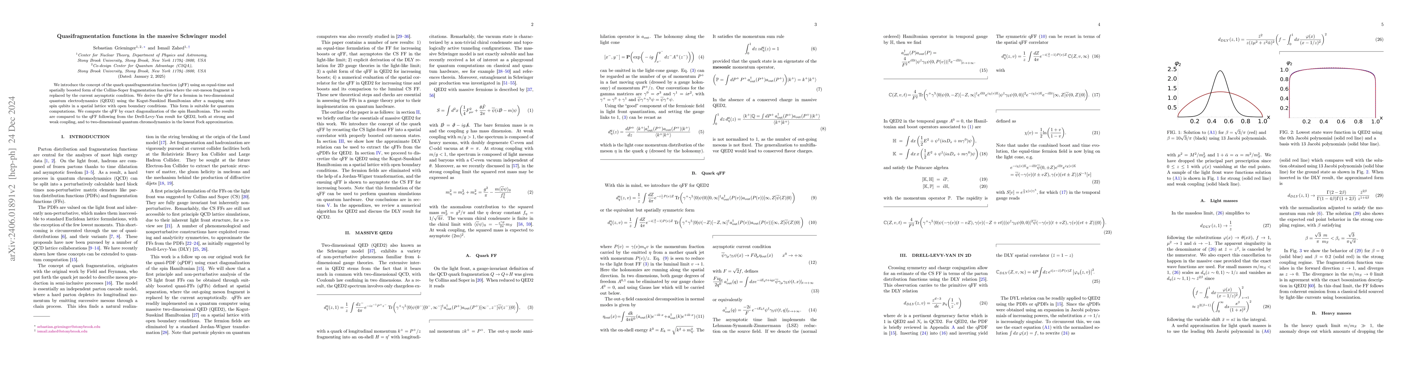 Thumbnail for Quasi-fragmentation functions in the massive Schwinger model