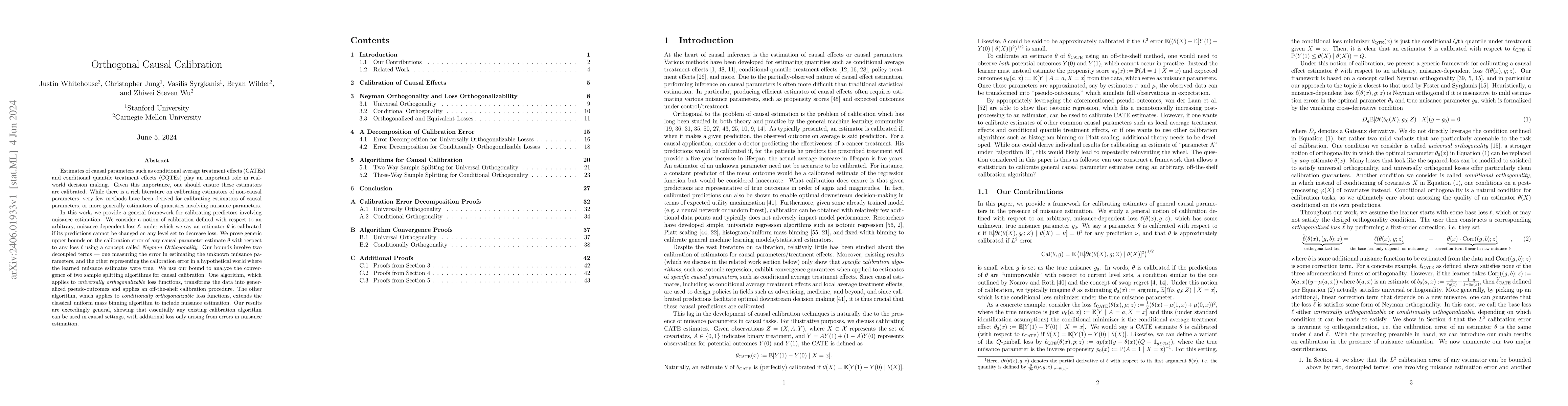 Thumbnail for Orthogonal Causal Calibration