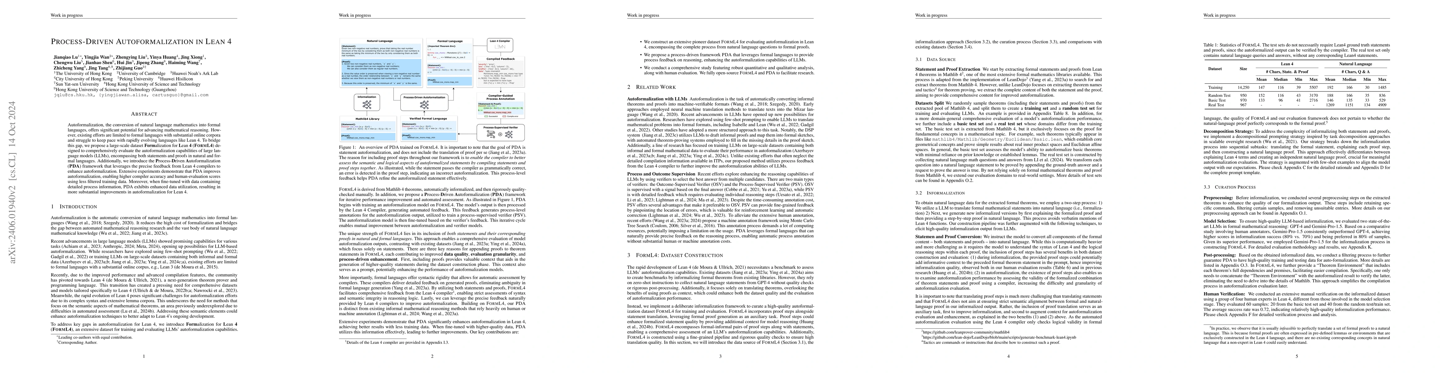 Thumbnail for Process-Driven Autoformalization in Lean 4