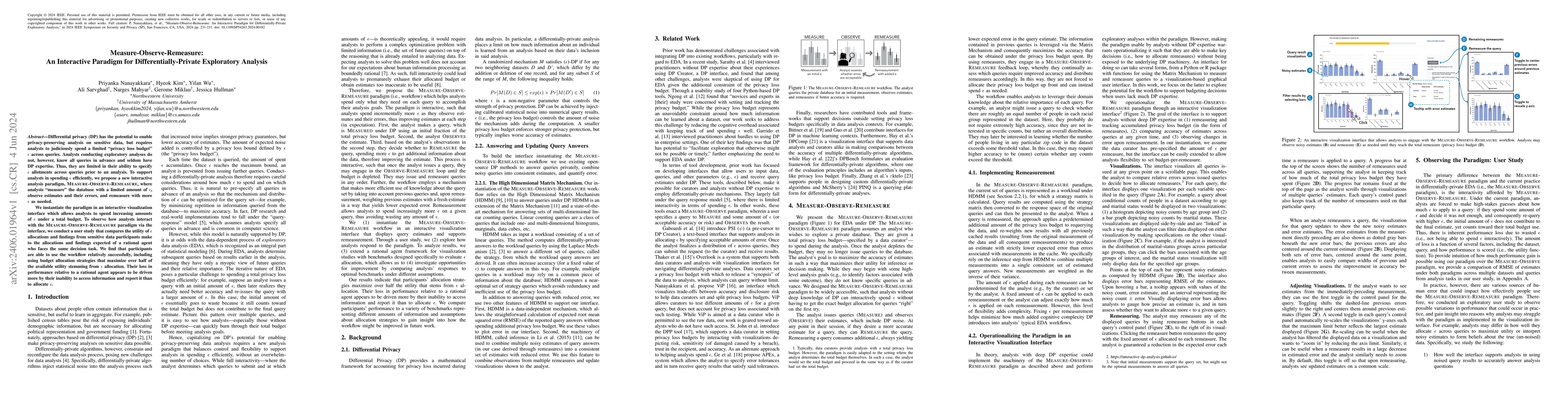Thumbnail for Measure-Observe-Remeasure: An Interactive Paradigm for
  Differentially-Private Exploratory Analysis
