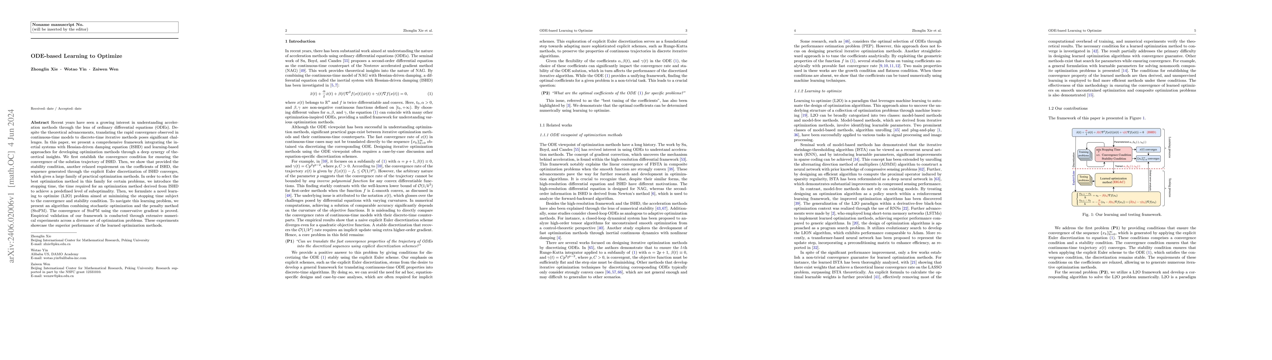 Thumbnail for ODE-based Learning to Optimize