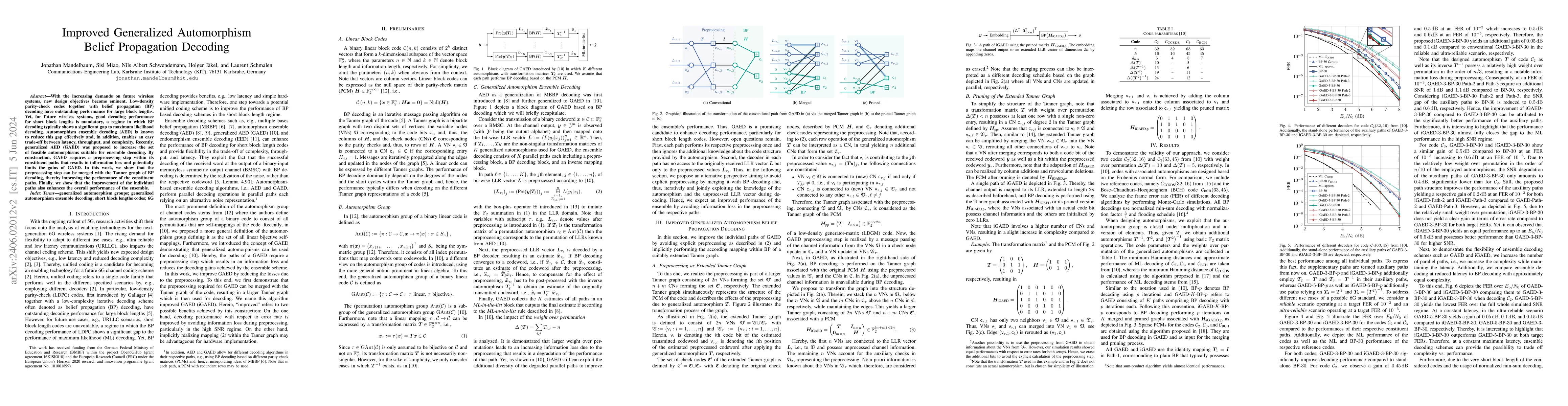 Thumbnail for Improved Generalized Automorphism Belief Propagation Decoding