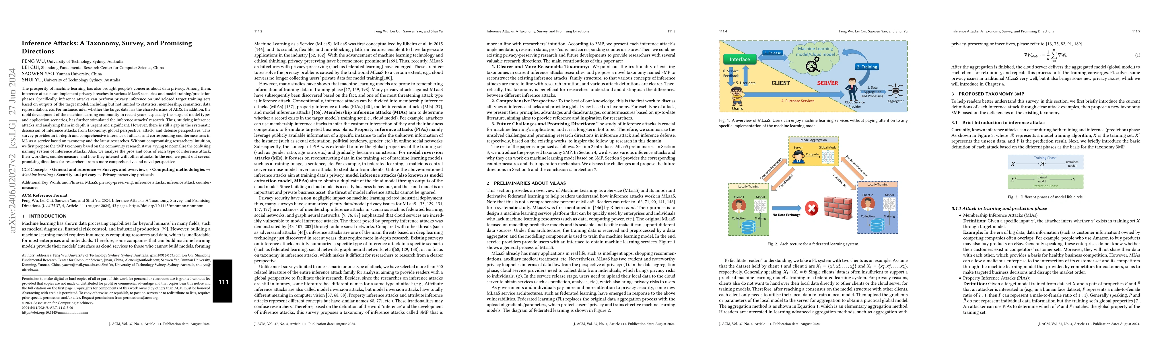 Thumbnail for Inference Attacks: A Taxonomy, Survey, and Promising Directions