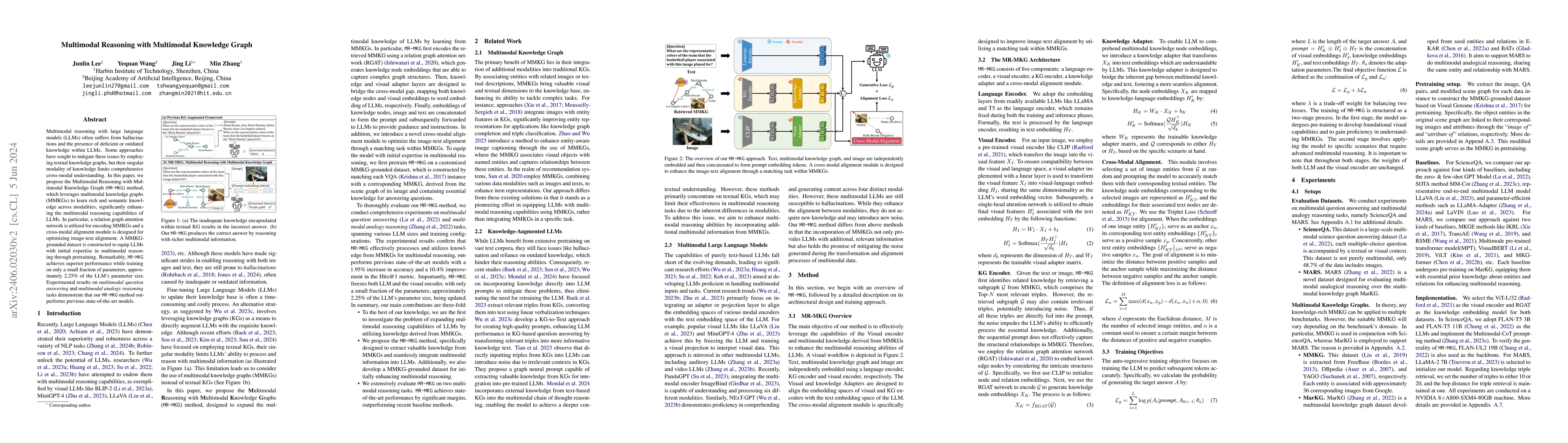 Thumbnail for Multimodal Reasoning with Multimodal Knowledge Graph