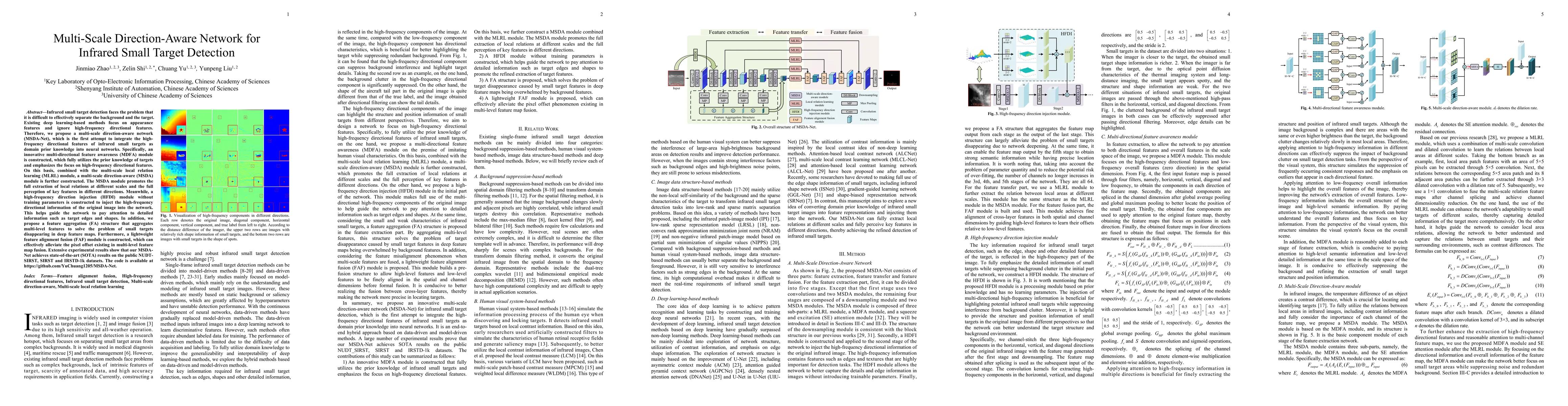 Thumbnail for Multi-Scale Direction-Aware Network for Infrared Small Target Detection