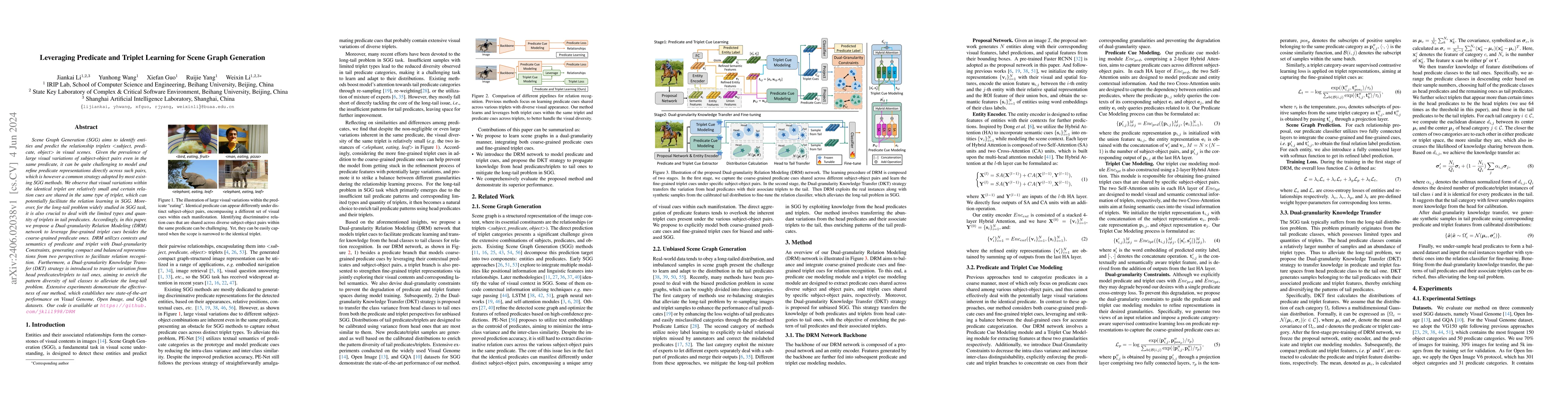 Thumbnail for Leveraging Predicate and Triplet Learning for Scene Graph Generation
