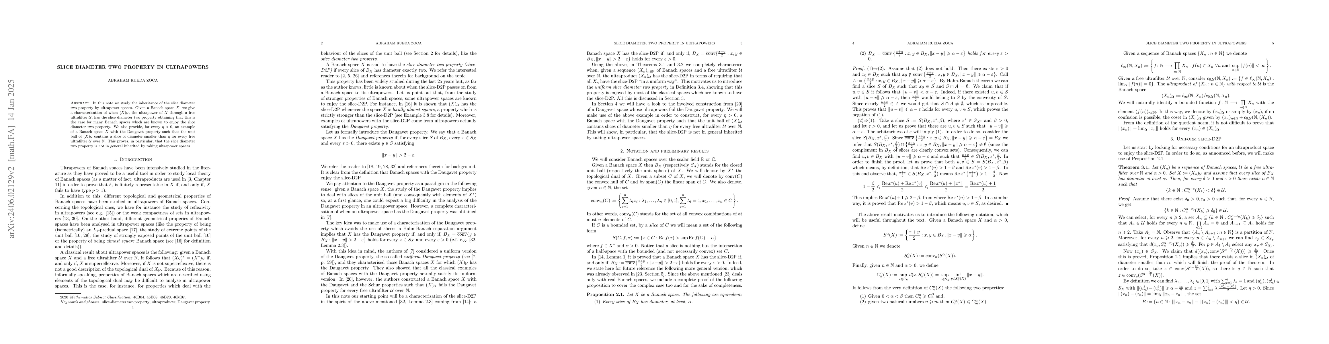 Thumbnail for Slice diameter two property in ultrapowers