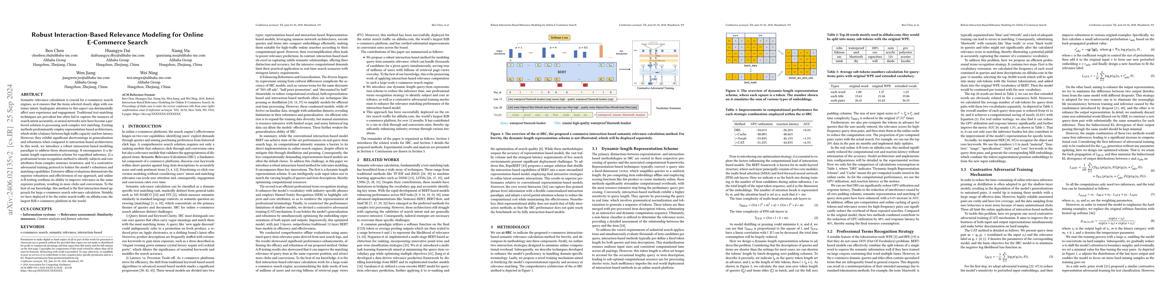 Thumbnail for Robust Interaction-based Relevance Modeling for Online E-Commerce and
  LLM-based Retrieval