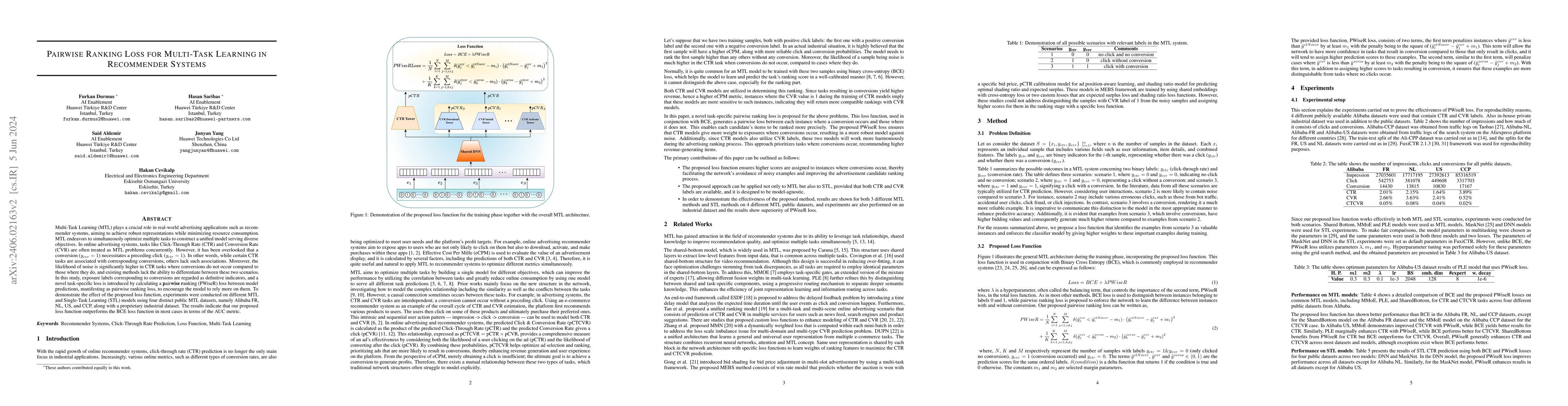Thumbnail for Pairwise Ranking Loss for Multi-Task Learning in Recommender Systems