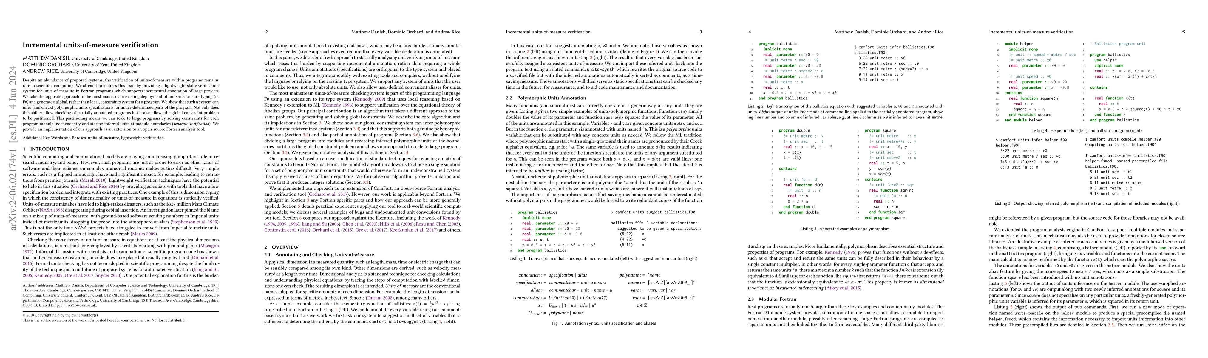 Thumbnail for Incremental units-of-measure verification