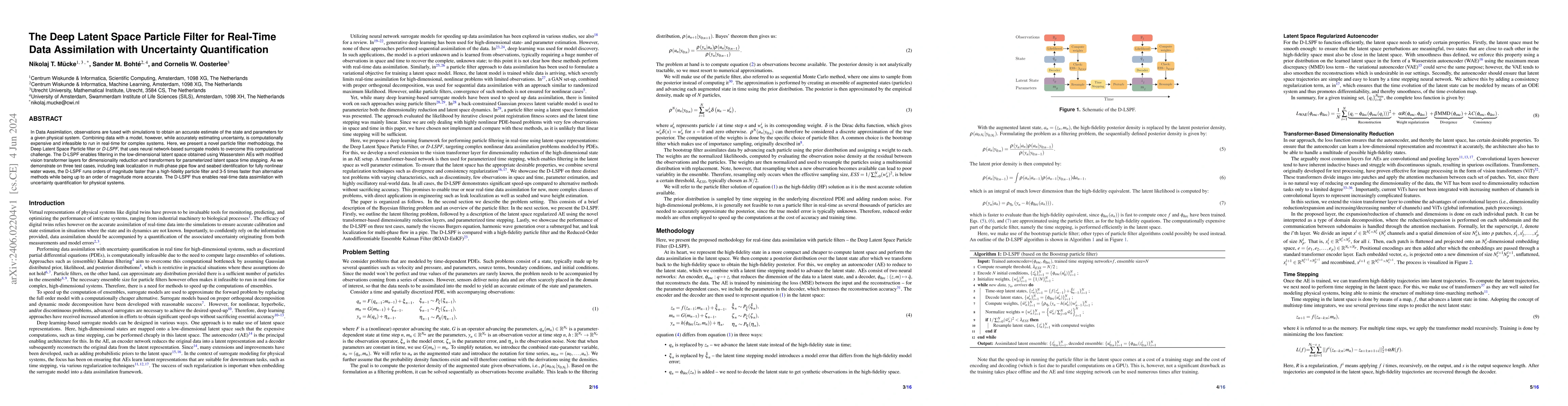 Thumbnail for The Deep Latent Space Particle Filter for Real-Time Data Assimilation
  with Uncertainty Quantification