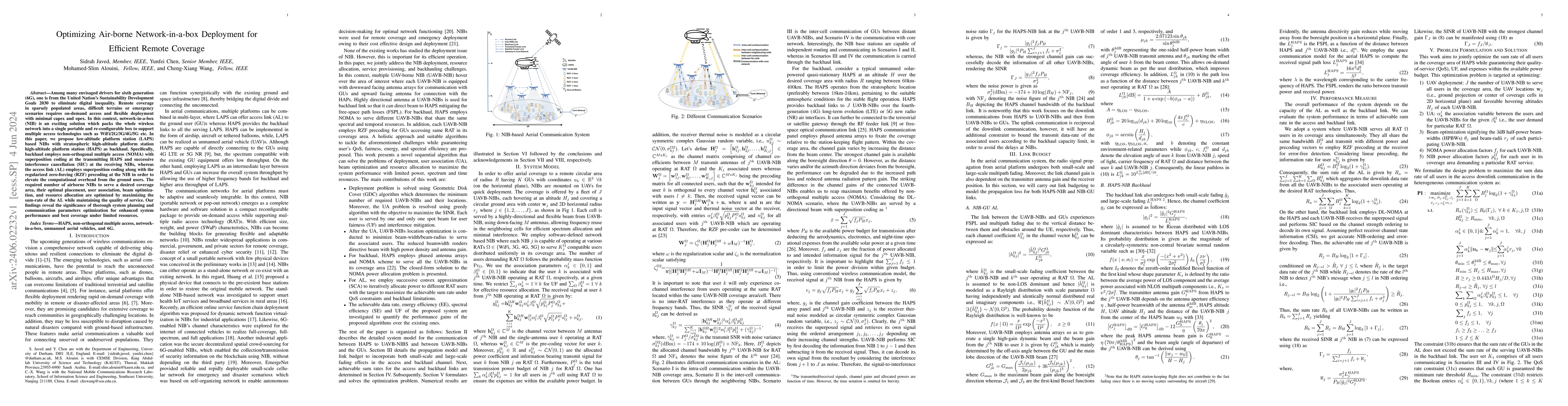 Thumbnail for Optimizing Air-borne Network-in-a-box Deployment for Efficient Remote
  Coverage