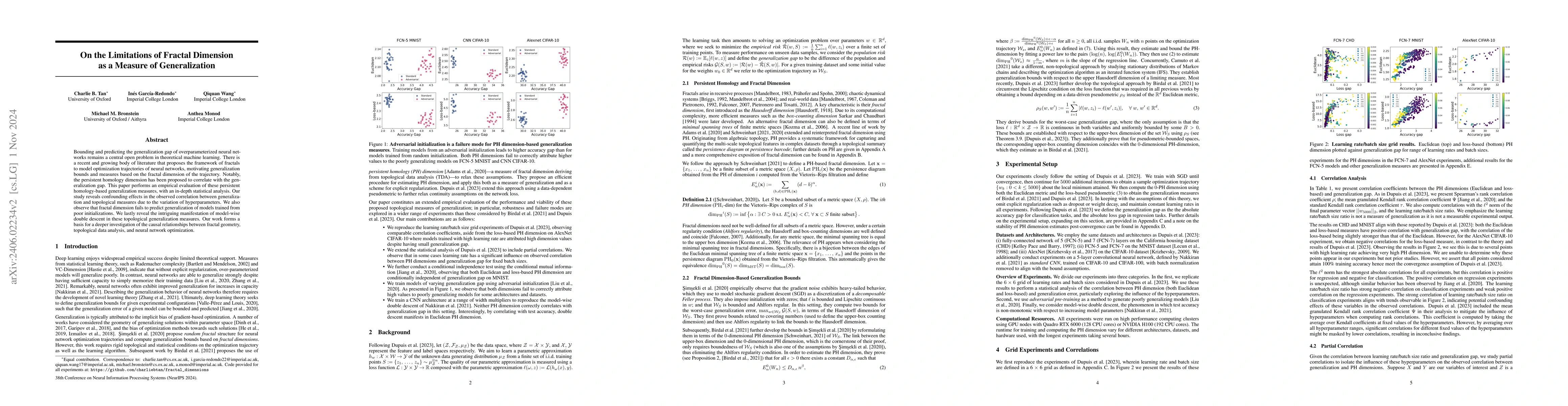 Thumbnail for On the Limitations of Fractal Dimension as a Measure of Generalization