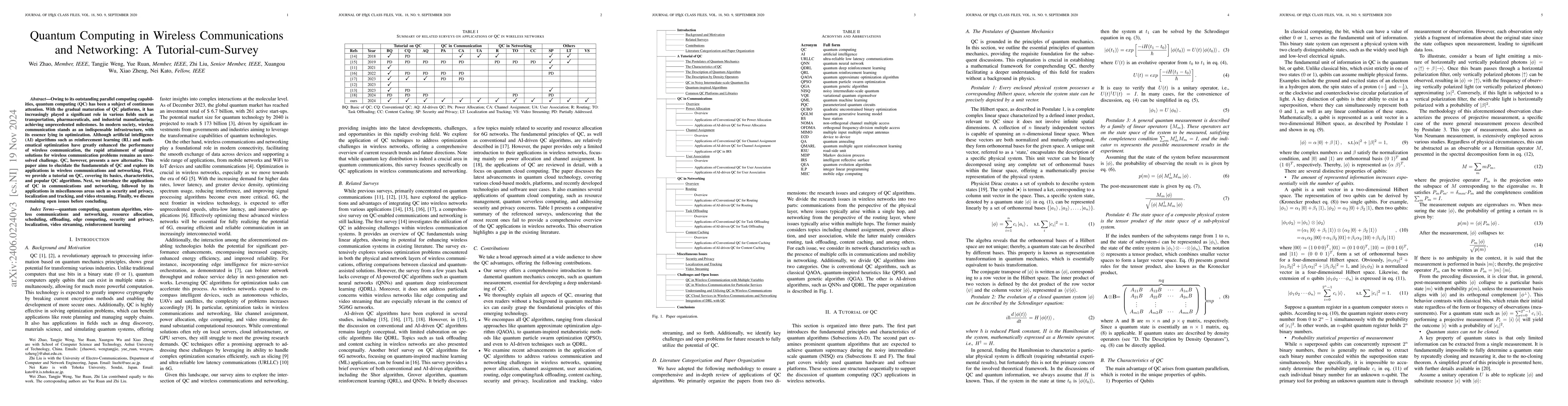 Thumbnail for Quantum Computing in Wireless Communications and Networking: A
  Tutorial-cum-Survey