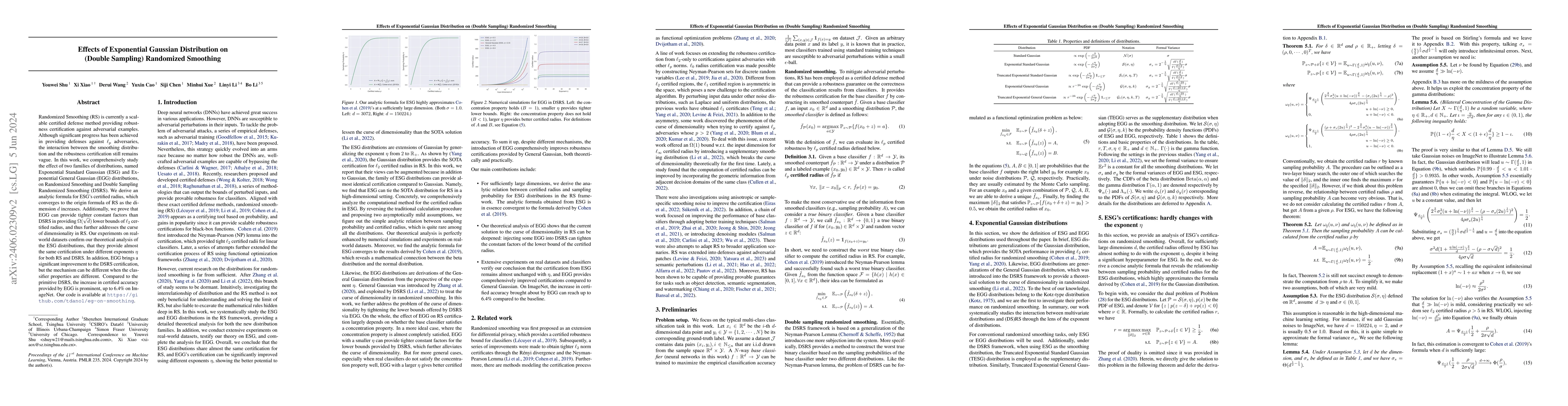 Thumbnail for Effects of Exponential Gaussian Distribution on (Double Sampling)
  Randomized Smoothing
