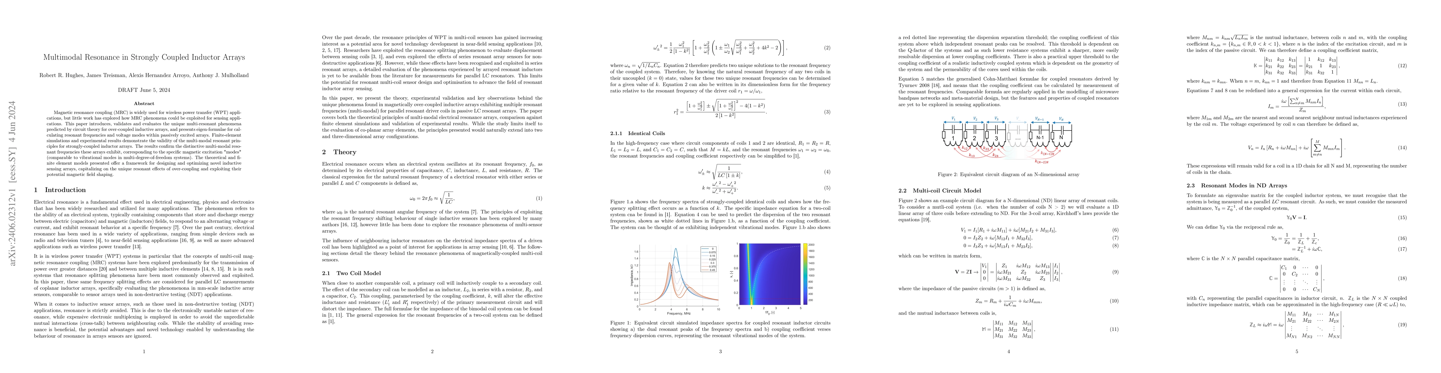 Thumbnail for Multimodal Resonance in Strongly Coupled Inductor Arrays