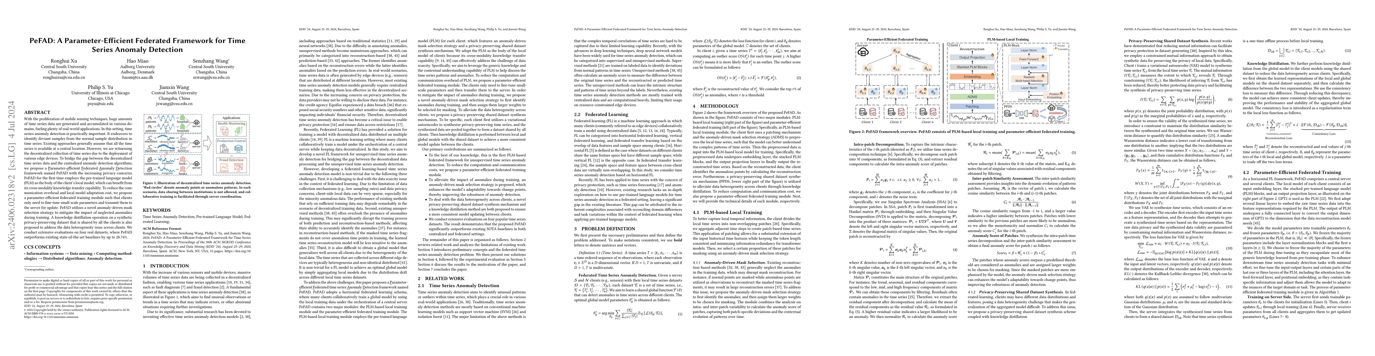 Thumbnail for PeFAD: A Parameter-Efficient Federated Framework for Time Series Anomaly
  Detection
