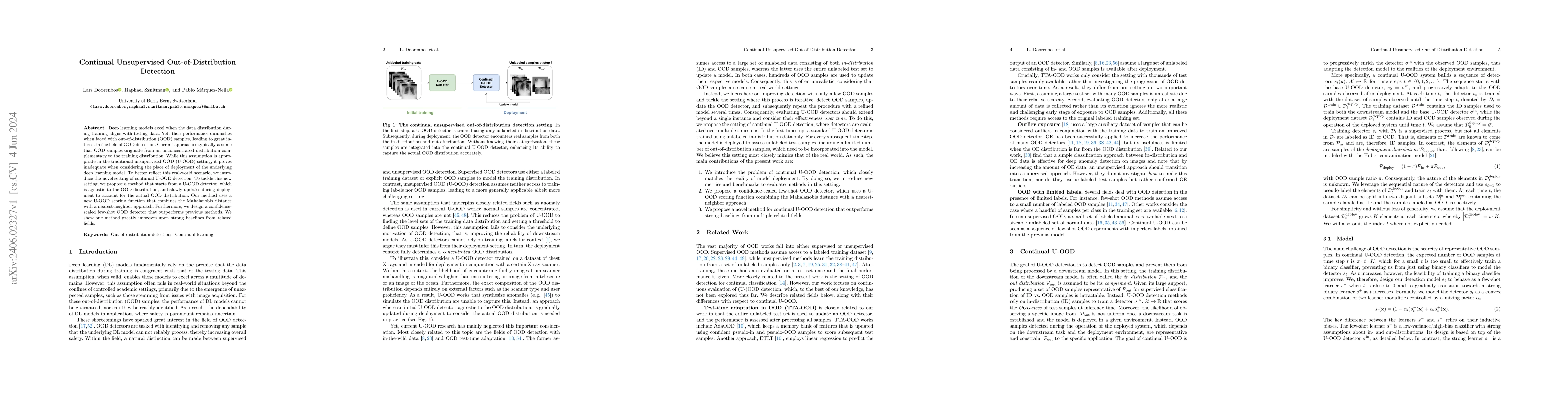 Thumbnail for Continual Unsupervised Out-of-Distribution Detection