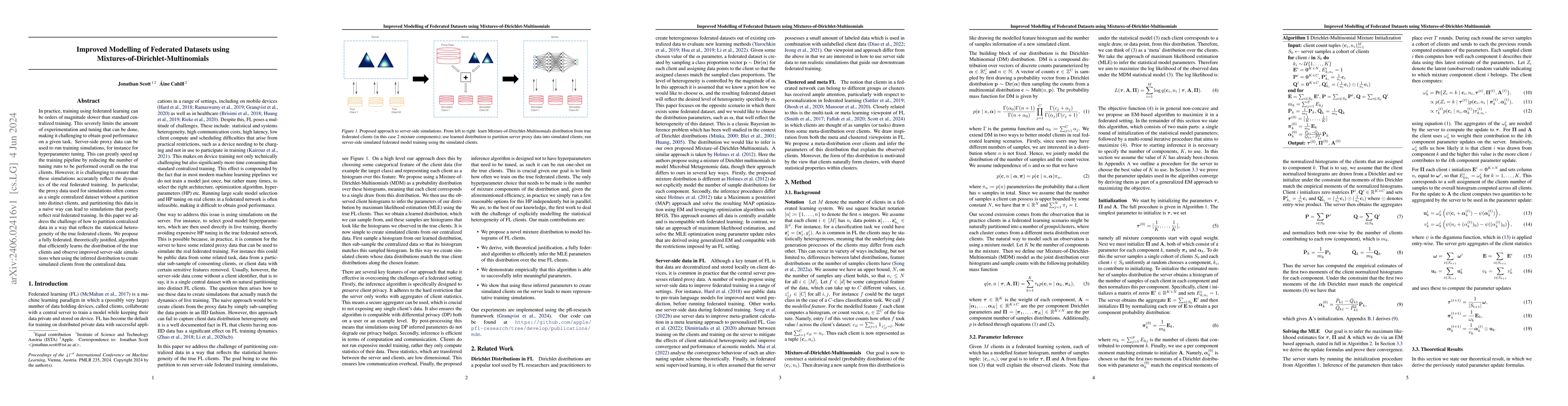 Thumbnail for Improved Modelling of Federated Datasets using
  Mixtures-of-Dirichlet-Multinomials