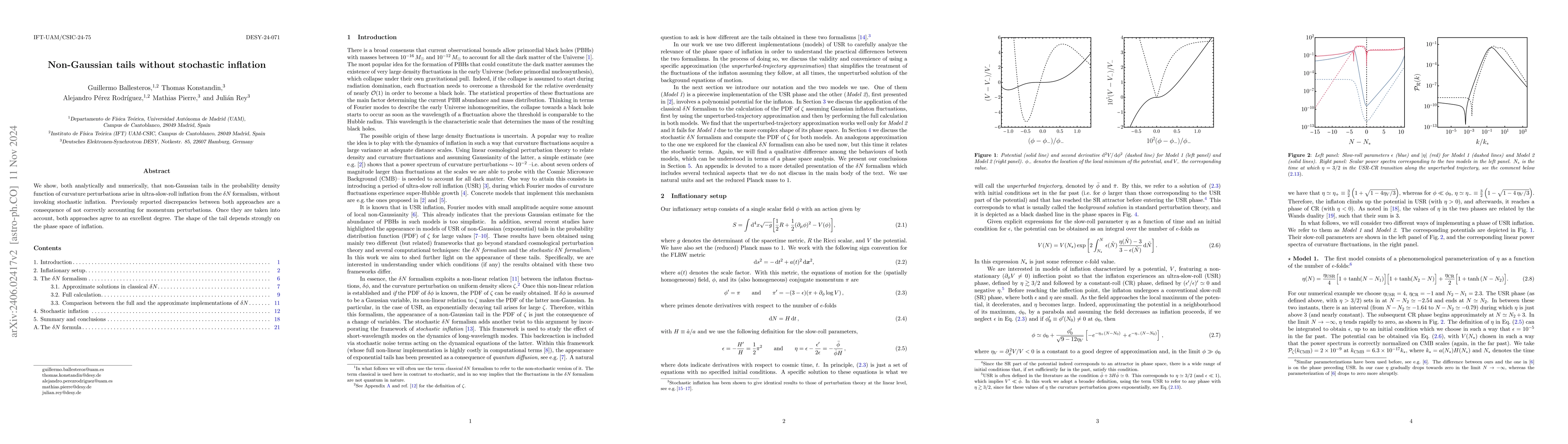 Thumbnail for Non-Gaussian tails without stochastic inflation