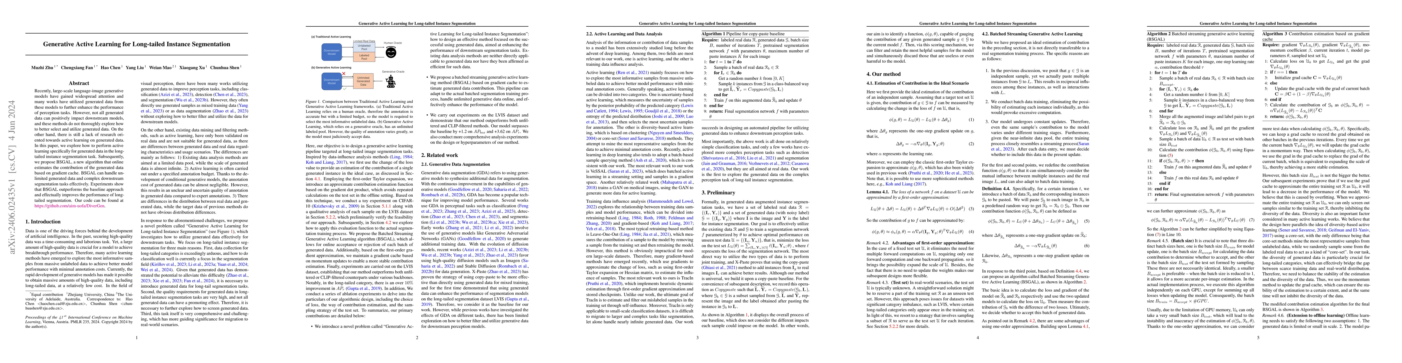 Thumbnail for Generative Active Learning for Long-tailed Instance Segmentation