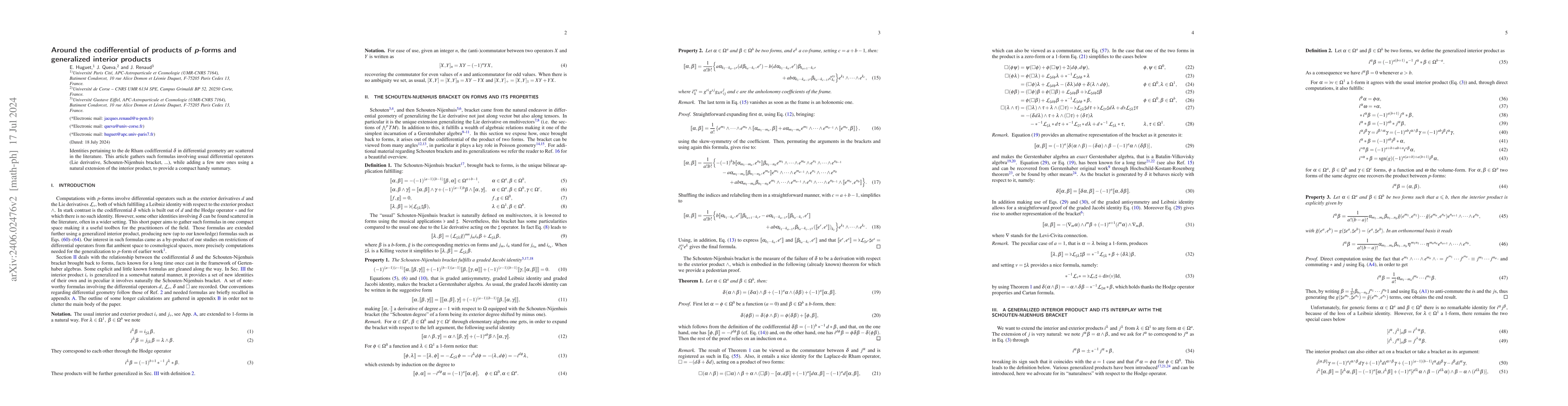 Thumbnail for Around the codifferential of products of p-forms and generalized
  interior products
