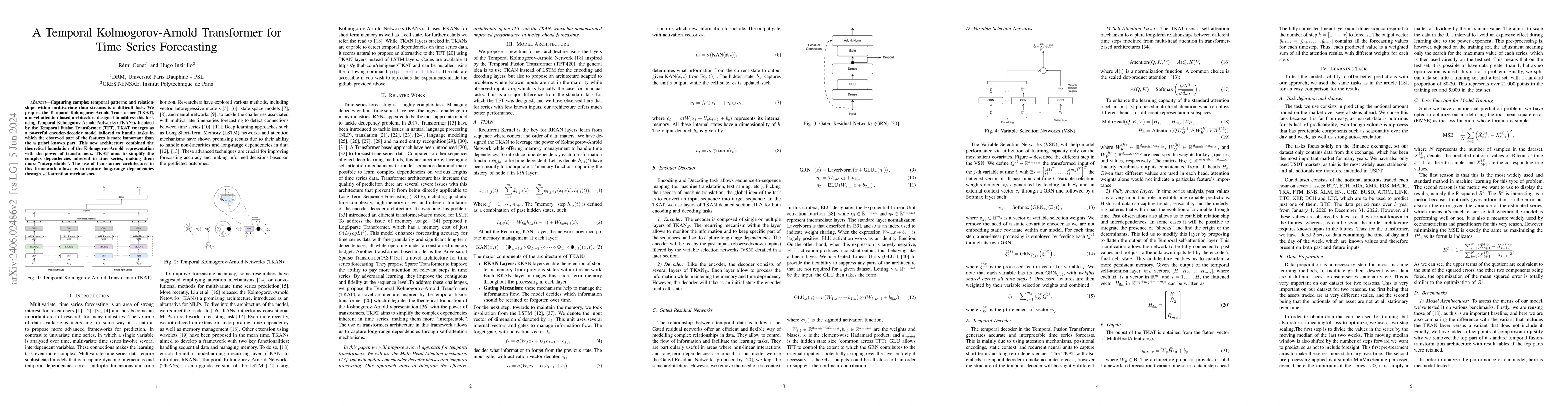 Thumbnail for A Temporal Kolmogorov-Arnold Transformer for Time Series Forecasting