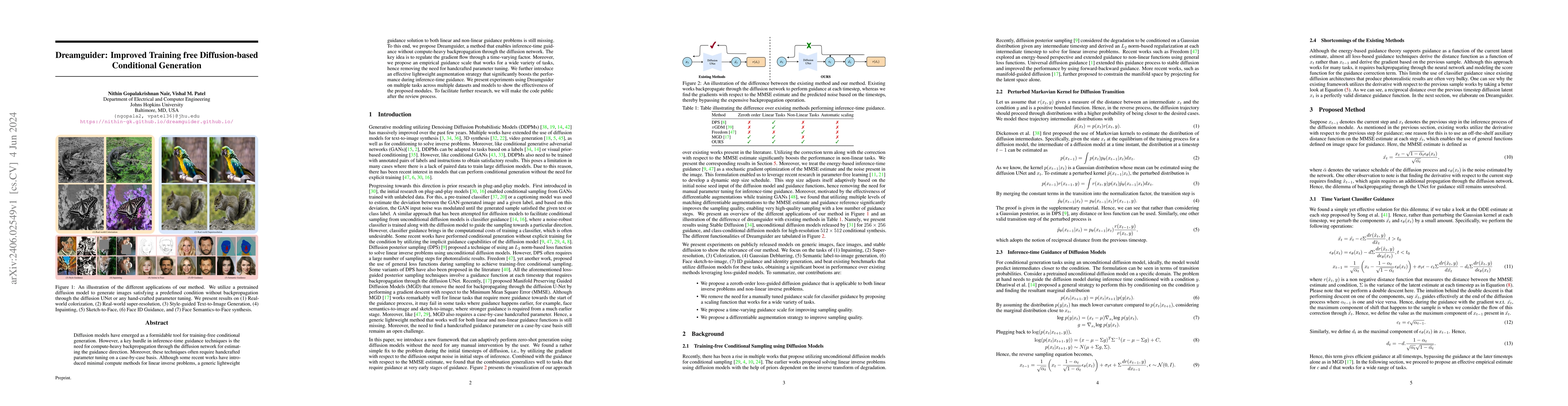 Thumbnail for Dreamguider: Improved Training free Diffusion-based Conditional
  Generation