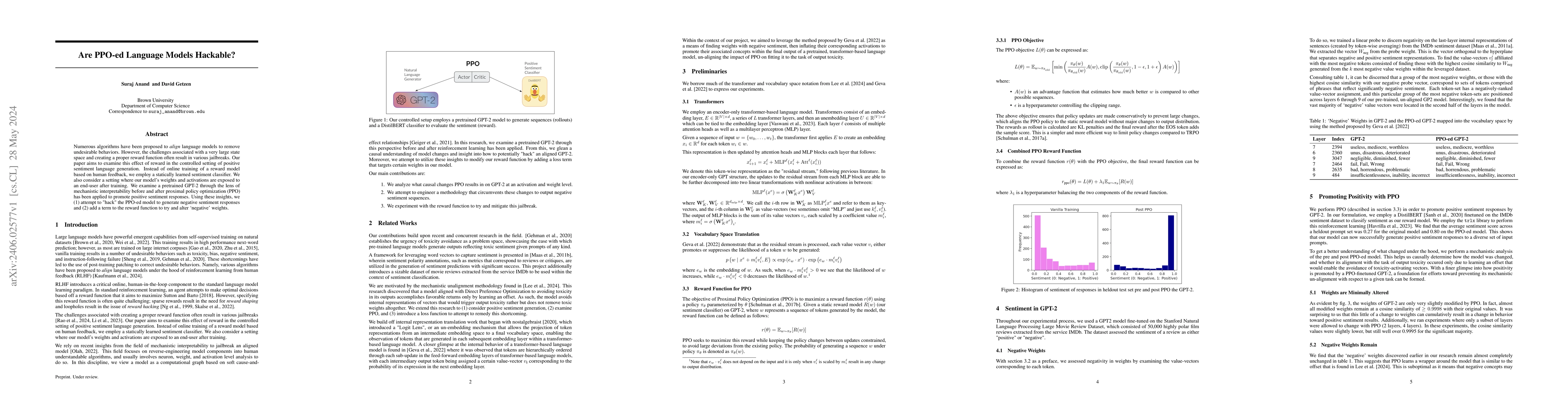 Thumbnail for Are PPO-ed Language Models Hackable?