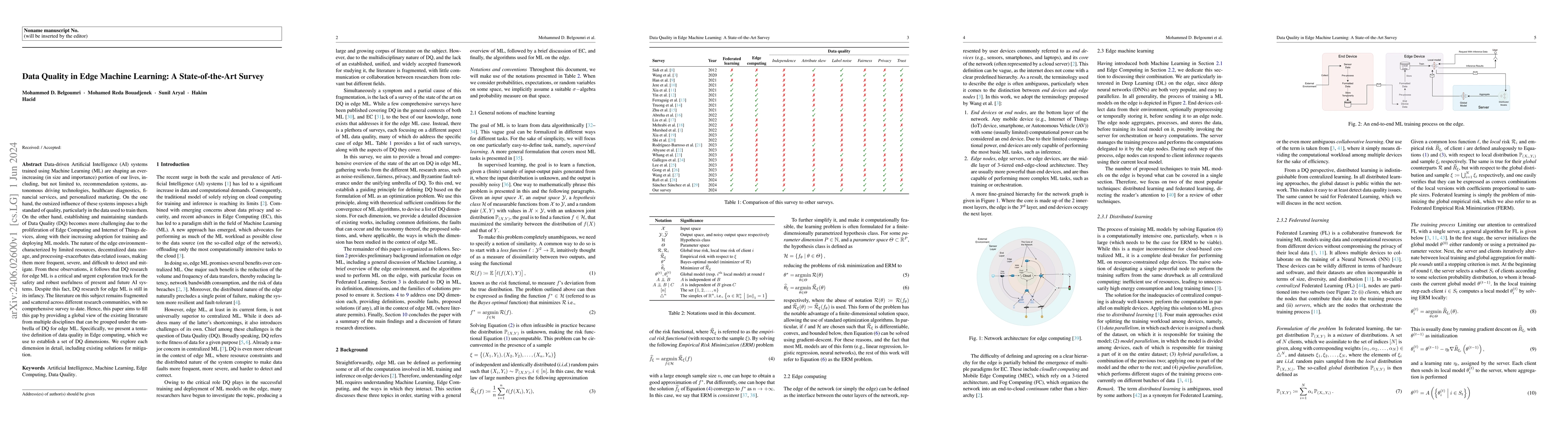 Thumbnail for Data Quality in Edge Machine Learning: A State-of-the-Art Survey