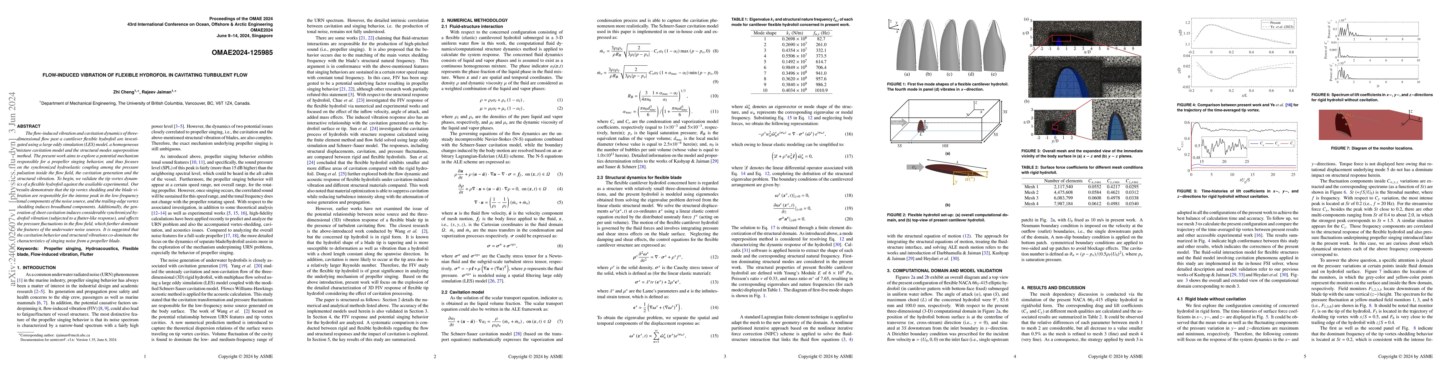 Thumbnail for Flow-Induced Vibration of Flexible Hydrofoil Within Cavitating Turbulent
  Flow