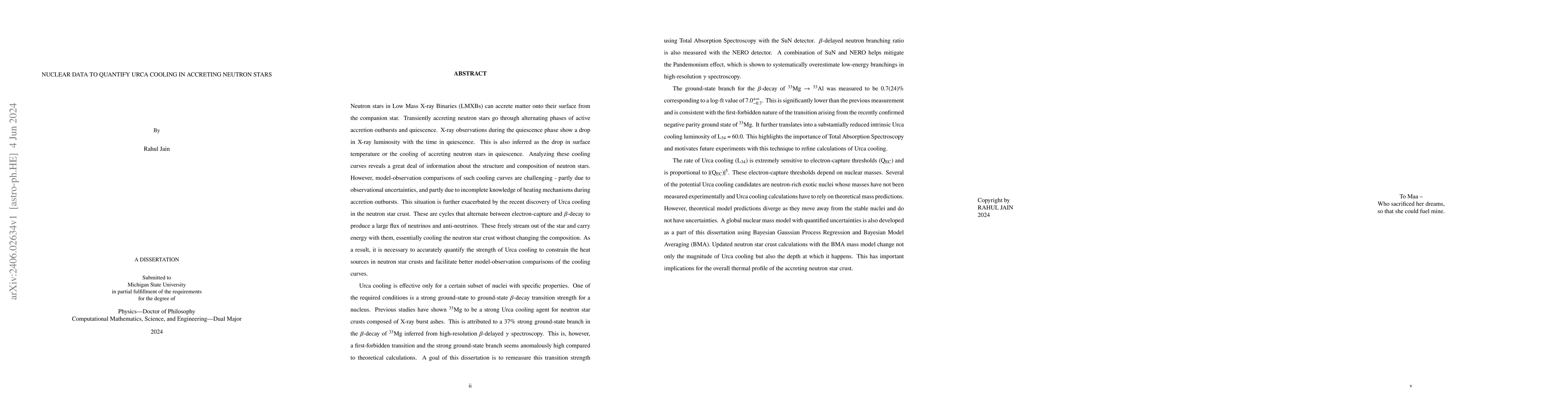 Thumbnail for Nuclear Data to Quantify Urca Cooling in Accreting Neutron Stars