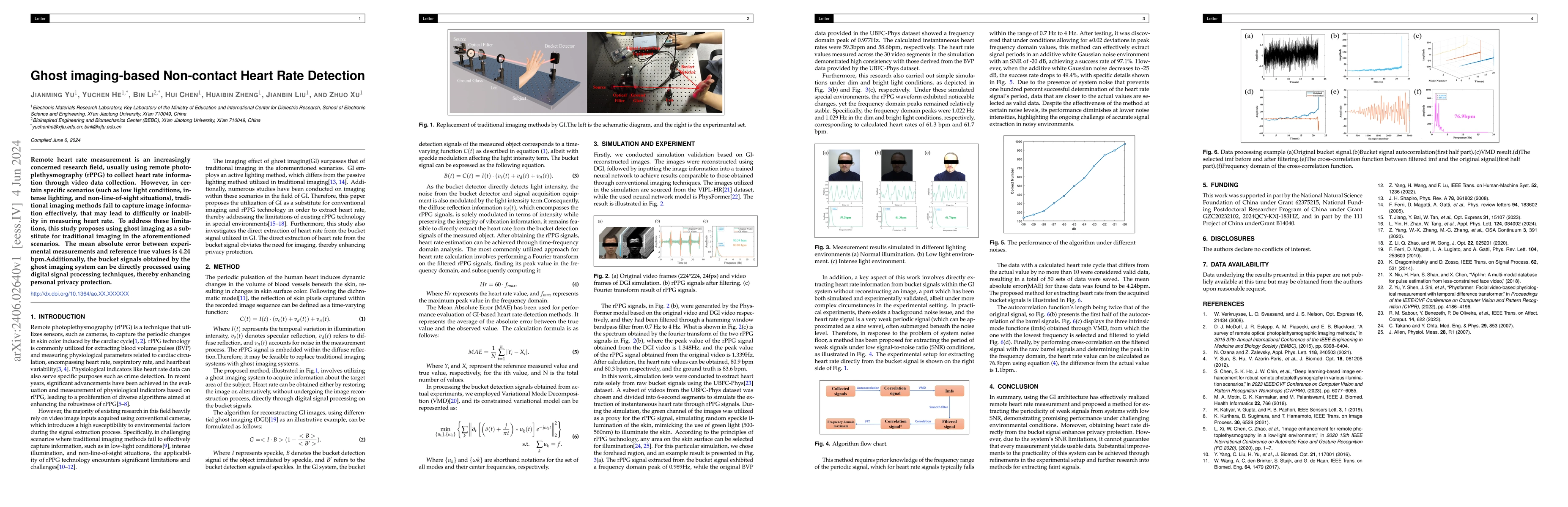 Thumbnail for Ghost imaging-based Non-contact Heart Rate Detection