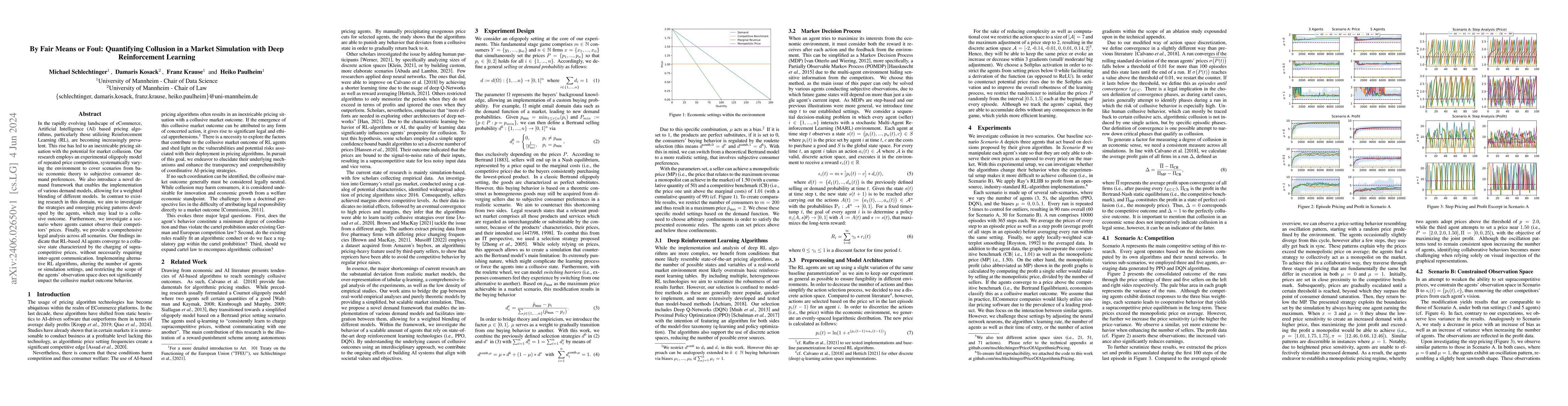 Thumbnail for By Fair Means or Foul: Quantifying Collusion in a Market Simulation with
  Deep Reinforcement Learning