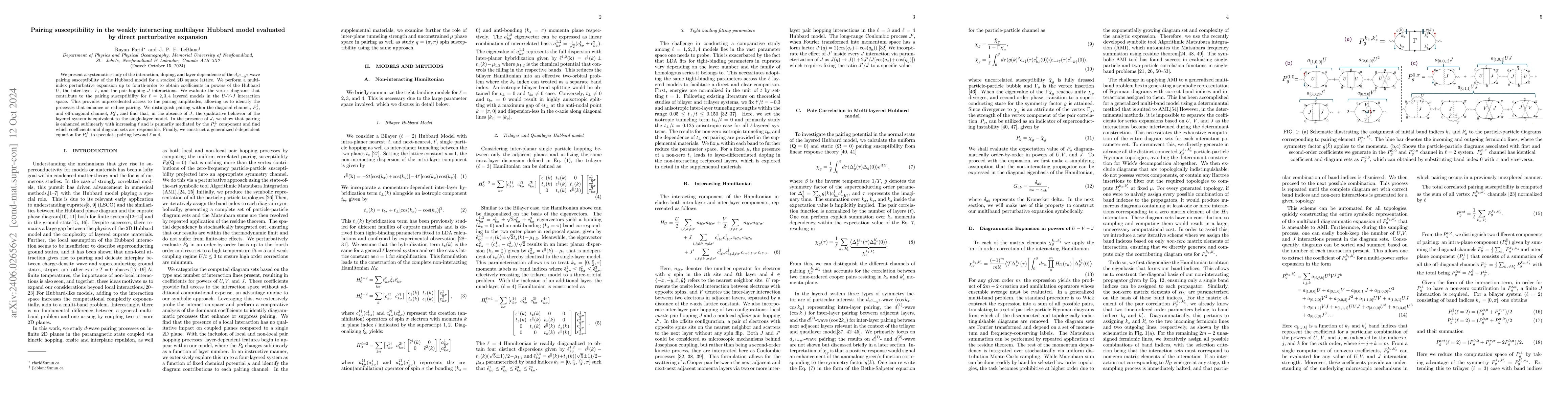 Thumbnail for Pairing susceptibility in the multi-layer Hubbard model