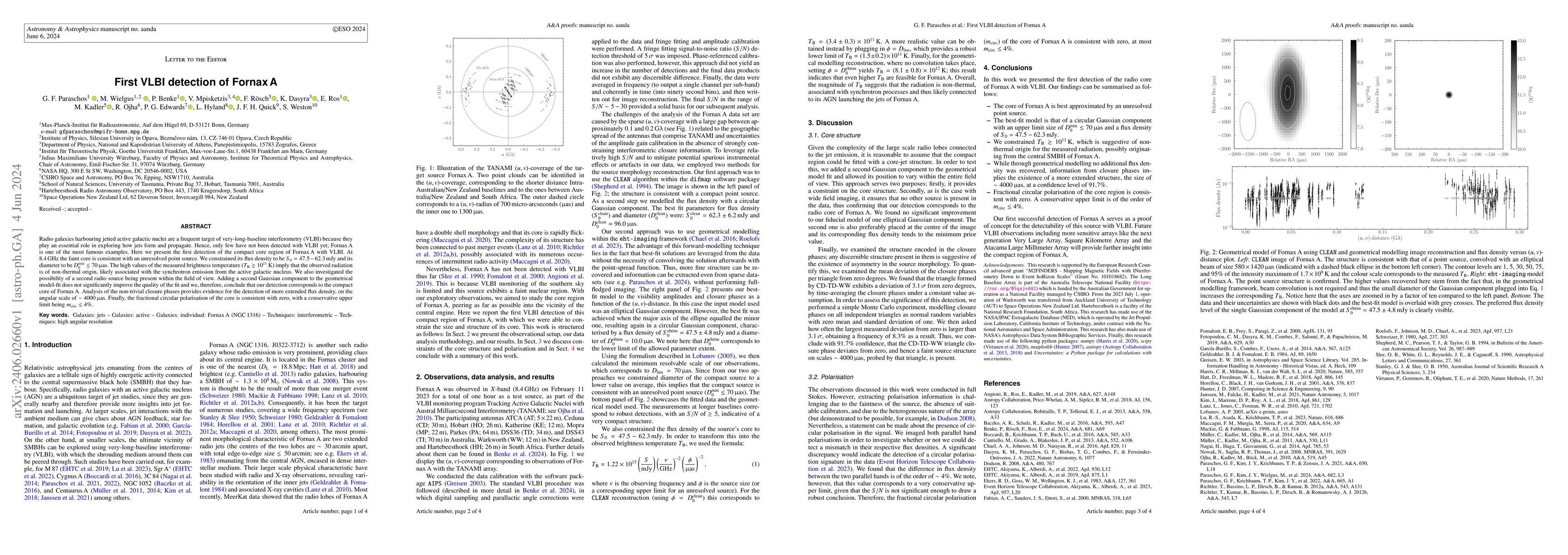 Thumbnail for First VLBI detection of Fornax A