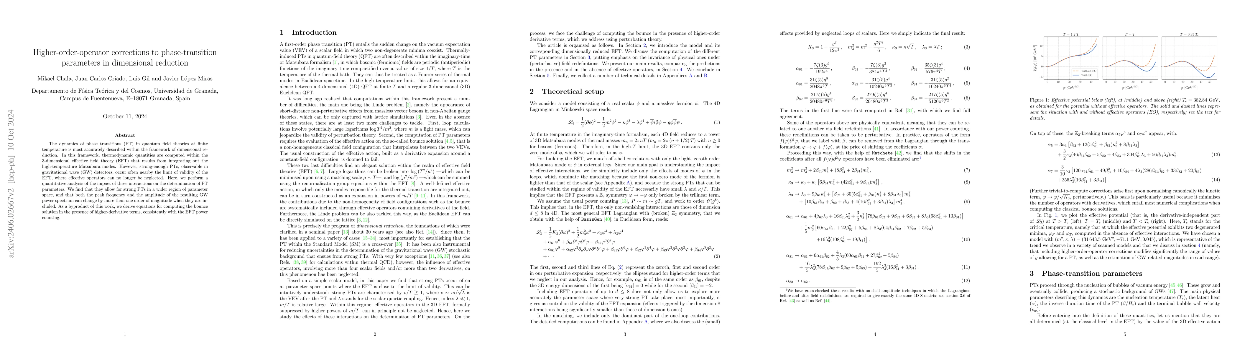 Thumbnail for Higher-order corrections to phase-transition parameters in dimensional
  reduction
