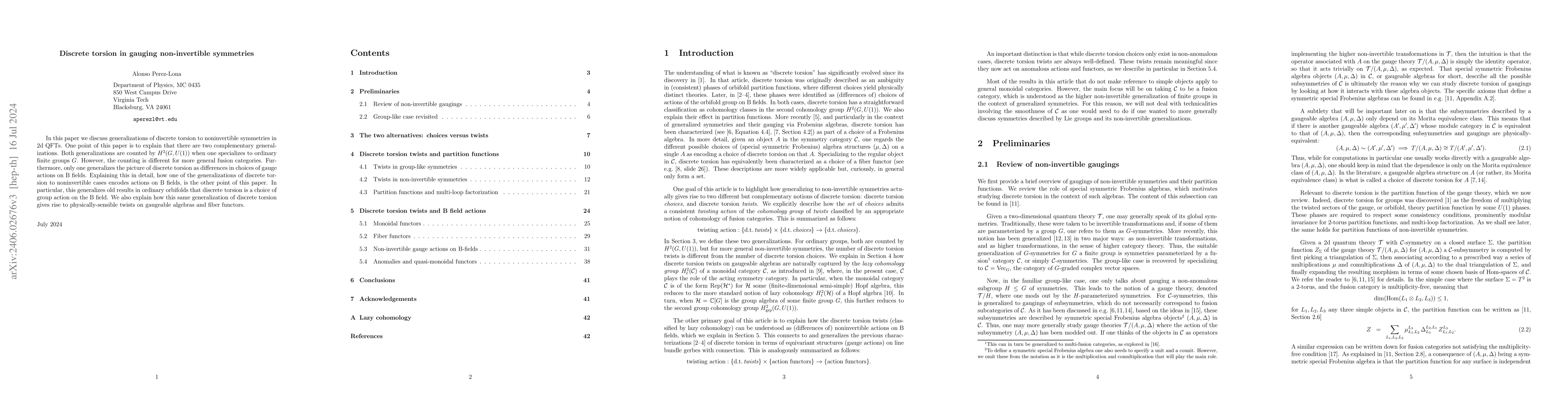 Thumbnail for Discrete torsion in gauging non-invertible symmetries