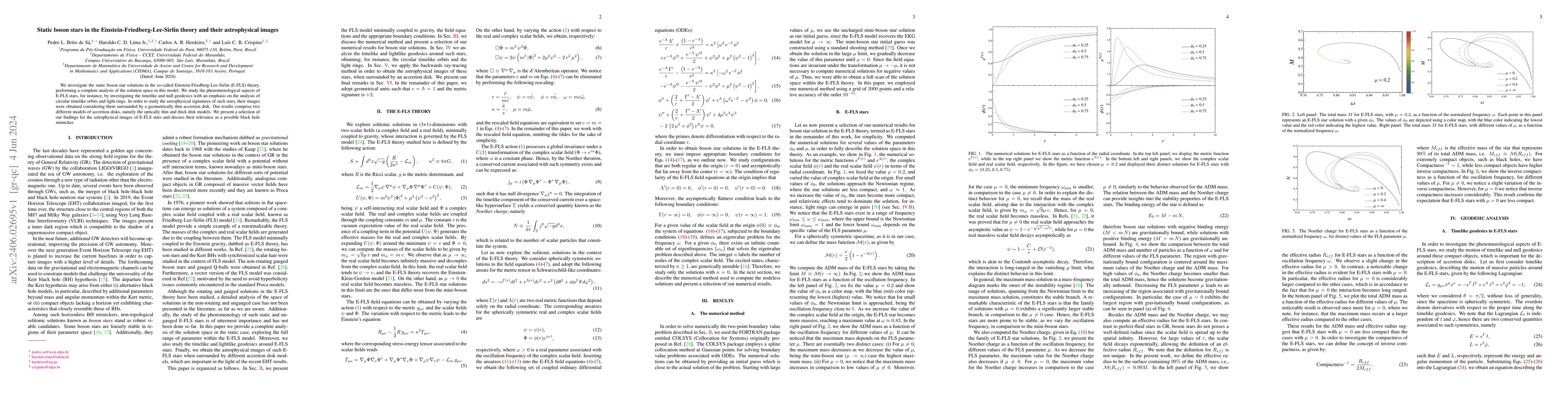 Thumbnail for Static boson stars in the Einstein-Friedberg-Lee-Sirlin theory and their
  astrophysical images