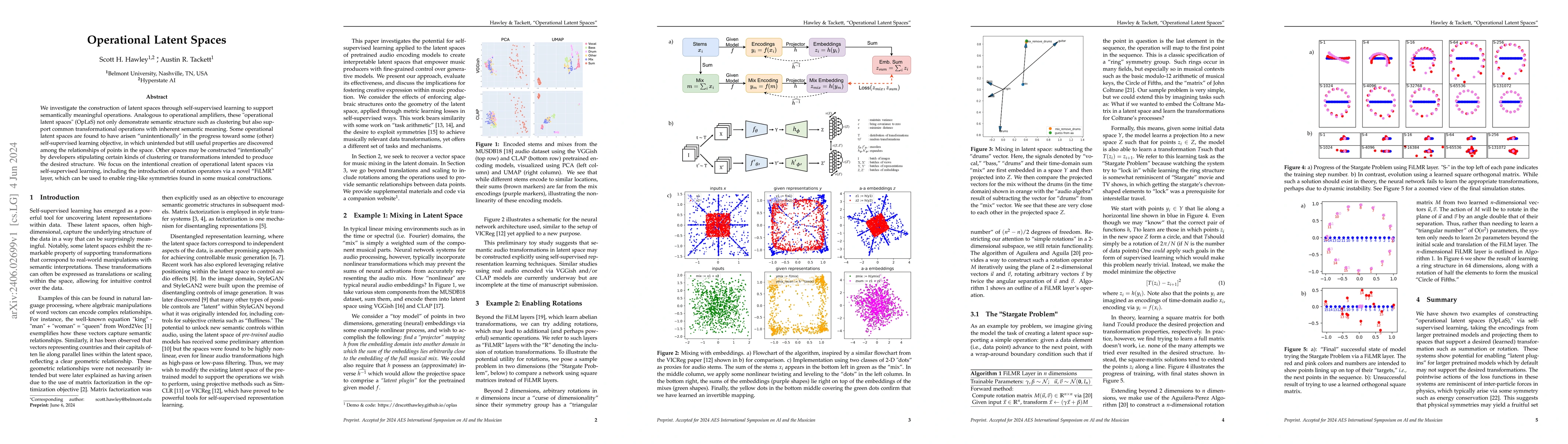 Thumbnail for Operational Latent Spaces