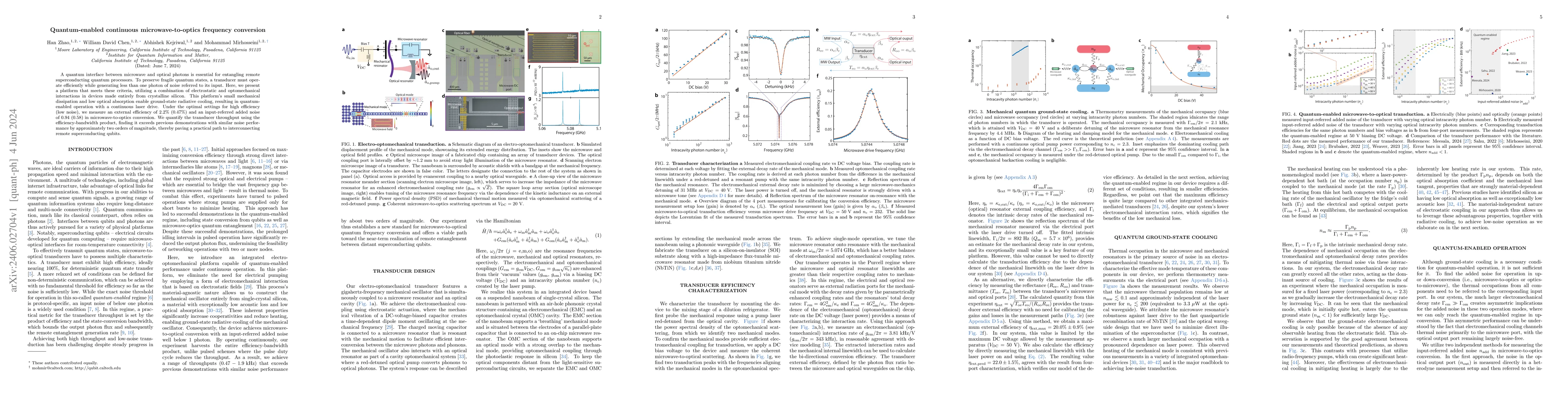 Thumbnail for Quantum-enabled continuous microwave-to-optics frequency conversion