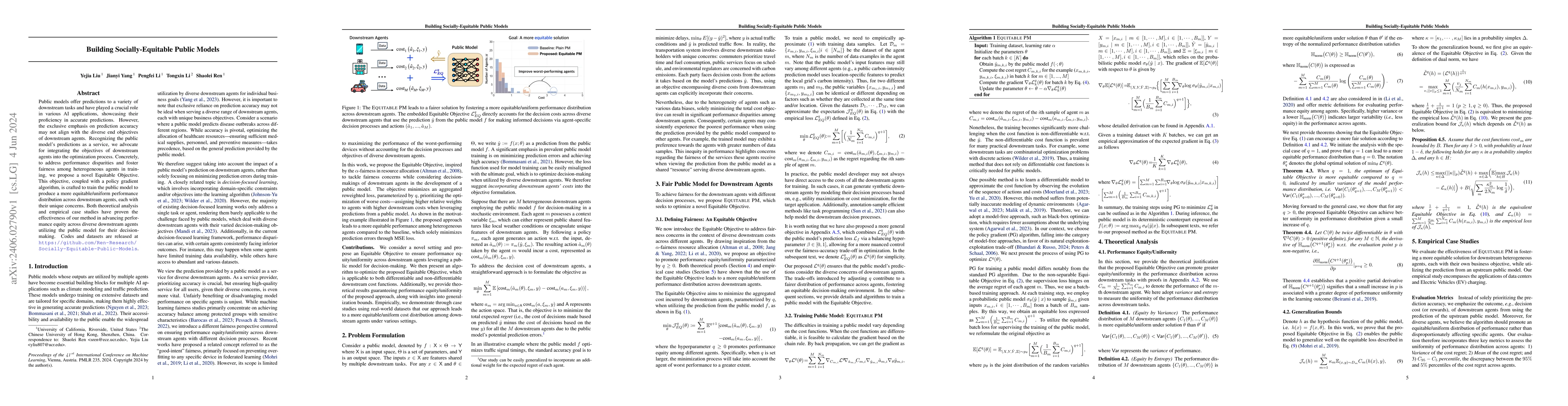 Thumbnail for Building Socially-Equitable Public Models