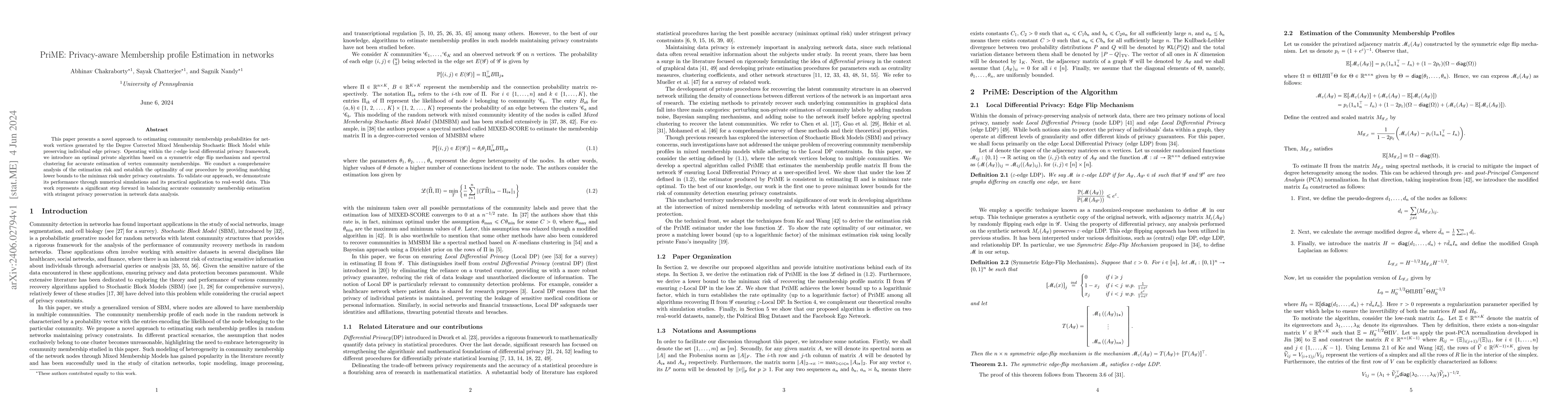 Thumbnail for PriME: Privacy-aware Membership profile Estimation in networks