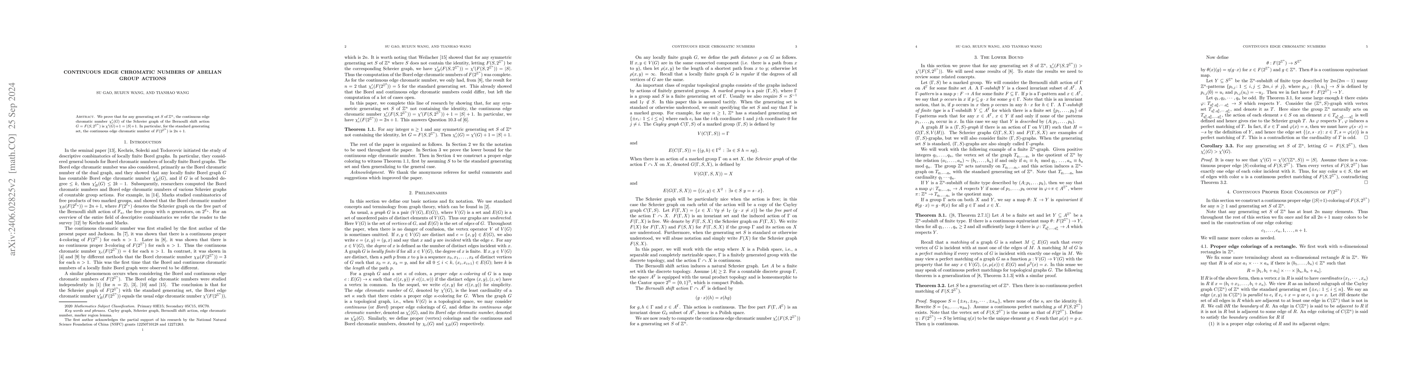 Thumbnail for Continuous Edge Chromatic Numbers of Abelian Group Actions