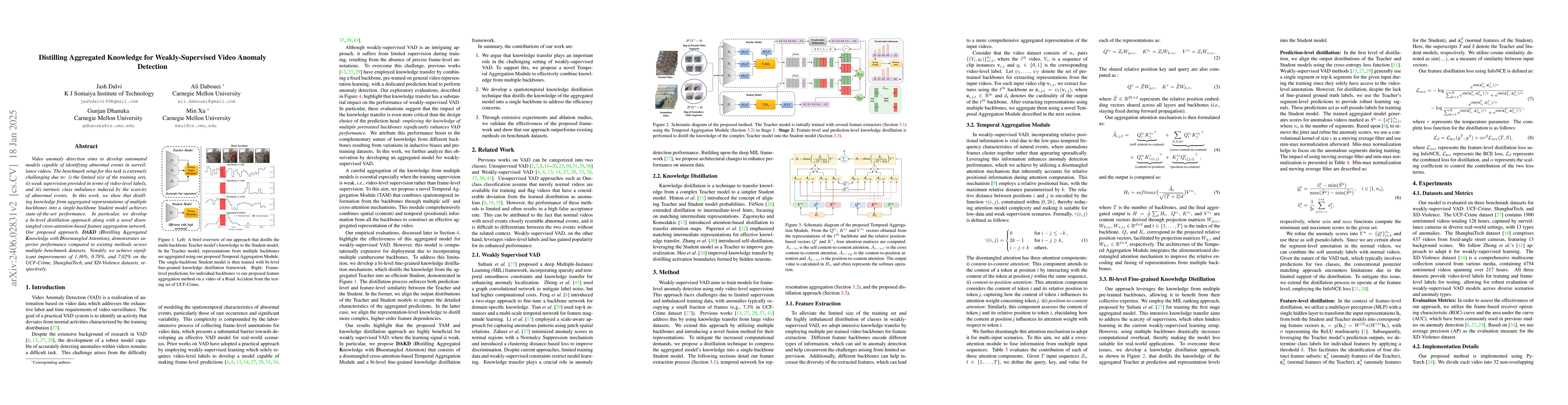 Thumbnail for Distilling Aggregated Knowledge for Weakly-Supervised Video Anomaly
  Detection